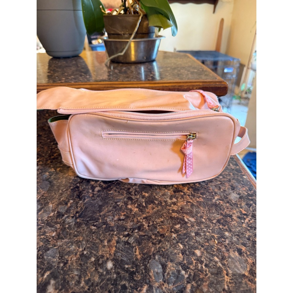 Gallery Design Pink Toiletry Bag Travel Cosmetic Case Psychedelic‎ Floral Lining